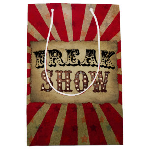 Sac Cadeau Moyen Retro Circus Poster FreShow