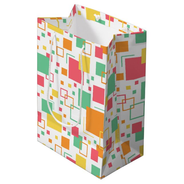 Sac Cadeau Moyen Retro Mod Citrus (Devant Angle)