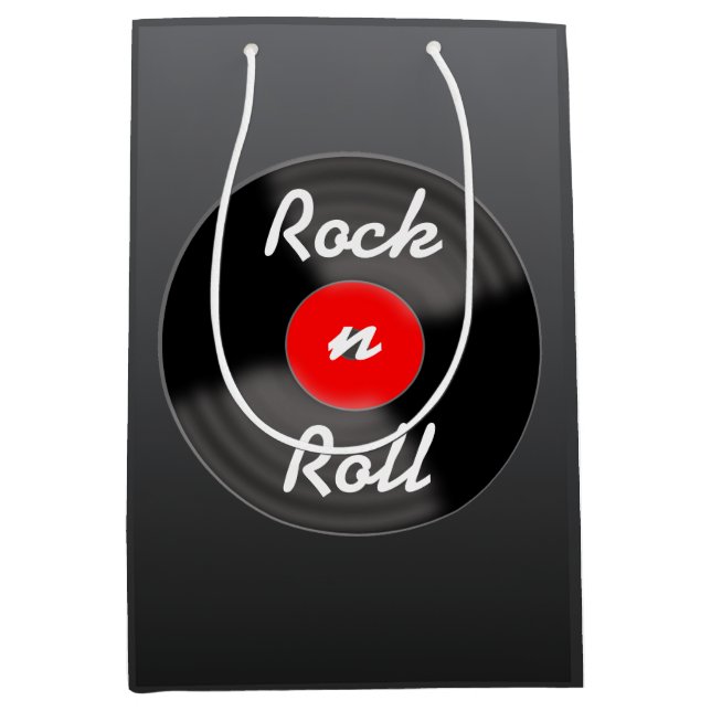 Sac Cadeau Moyen Retro Record Gift Bag (Devant)