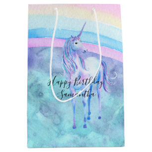 Sac Cadeau Moyen Rêve pourpre de licorne d'Aqua