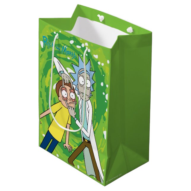 Sac Cadeau Moyen RICK ET MORTY™ | Regardez Ça (Devant Angle)