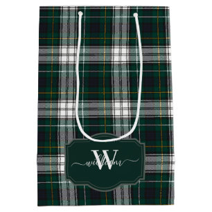 Sac Cadeau Moyen Robe tartan du clan écossais Campbell avec monogra
