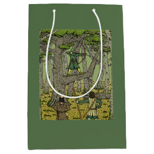 Sac Cadeau Moyen Robin des bois dans la forêt de Sherwood