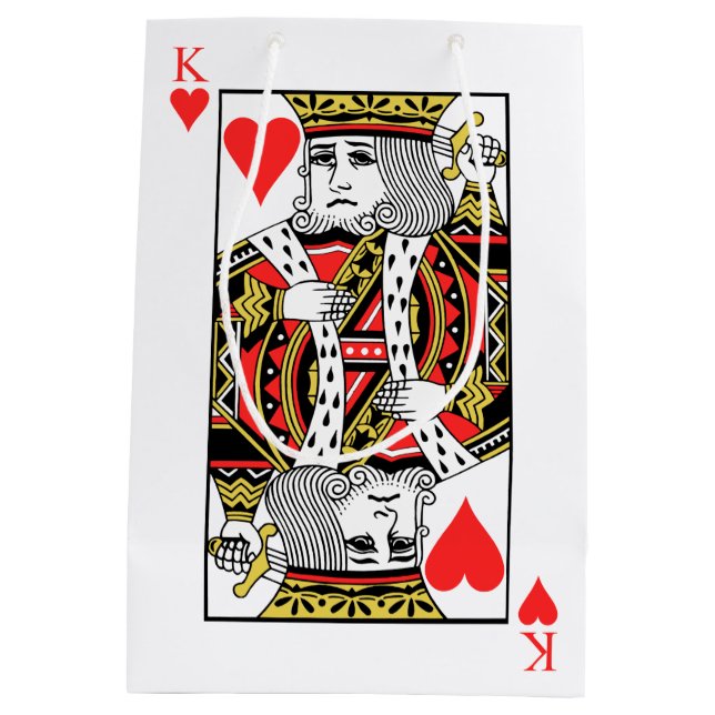 Sac Cadeau Moyen Roi des coeurs (Dos)