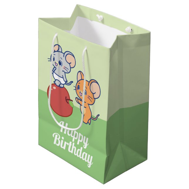 Sac Cadeau Moyen Rollage Anime Tuffy et Jerry Apple (Devant Angle)