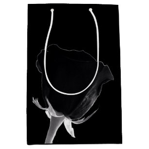 Sac Cadeau Moyen Rose Noire