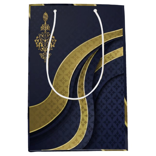 Sac Cadeau Moyen Royal élégant luxe (Devant)