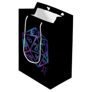 Sac Cadeau Moyen RPG Crit AF Nebula Fantasy Tabletop Gamer Dice