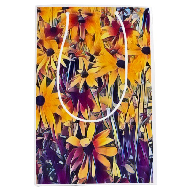 SAC CADEAU MOYEN RUDBECKIAS (Devant)