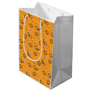 Sac Cadeau Moyen Russe moderne Bandana Orange Motif Amusant