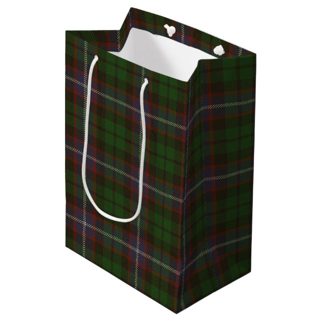Sac Cadeau Moyen Russell Tartan (Devant Angle)