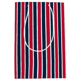 Sac Cadeau Moyen RWB Baseball Coordination Stripes 1 GIFT BAG M