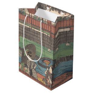 Sac Cadeau Moyen Ryogoku Ukiyoe