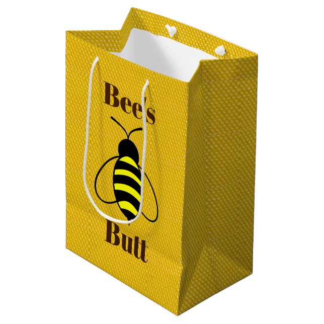 Sac Cadeau Moyen Sac-cadeau de bee's Butt (Devant Angle)