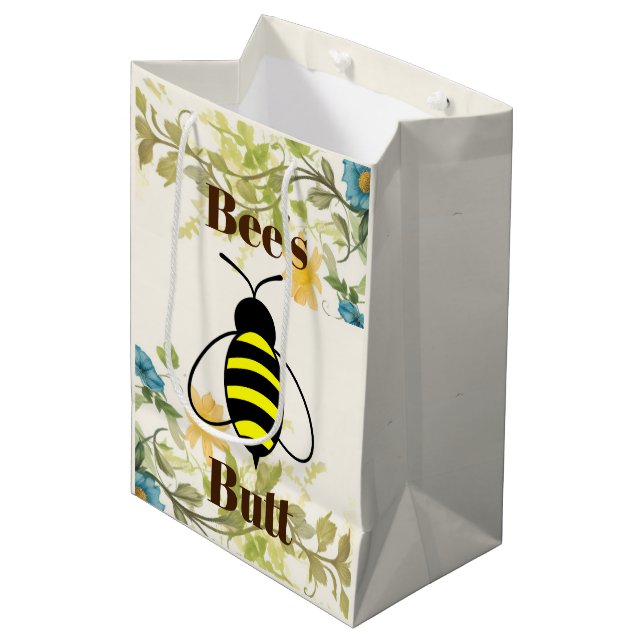Sac Cadeau Moyen Sac-cadeau de bee's Butt (Devant Angle)