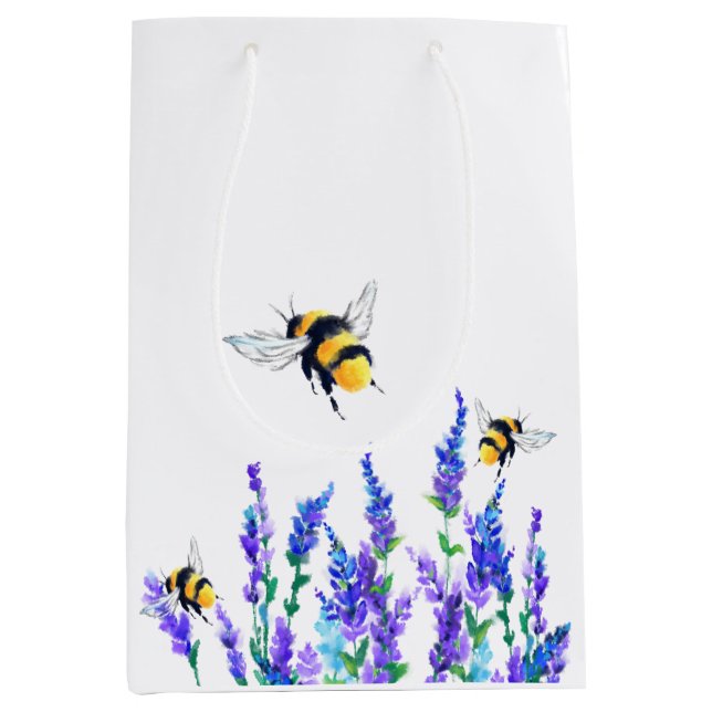 Sac Cadeau Moyen Sac-cadeau Flying Flowers and Bees Flying (Devant)