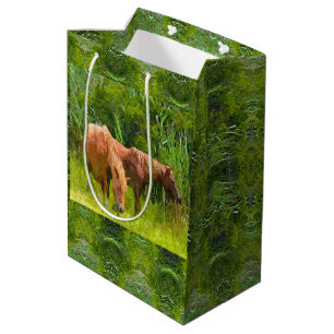 Sac Cadeau Moyen Sac-cadeau Med Assateague Ponies