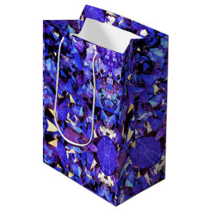 Sac Cadeau Moyen Sac-cadeau Med Cristaux pourpres