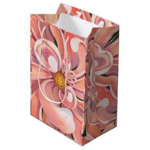 Sac Cadeau Moyen Sac-cadeau Med Peachy Dahlia