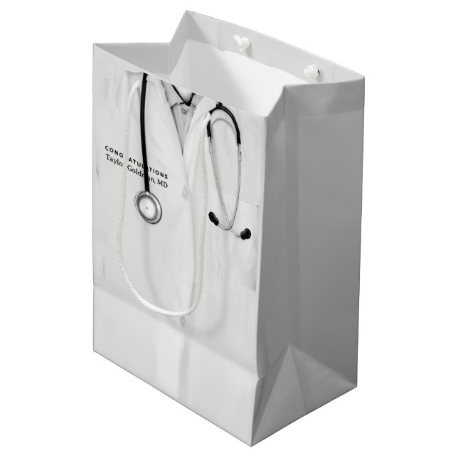 Sac Cadeau Moyen Sac-cadeau moyen pour les diplômés Médicale (Devant Angle)