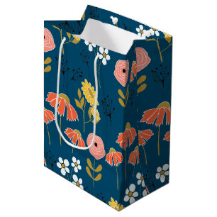 Sac Cadeau Moyen Sac-cadeau orange et jaune