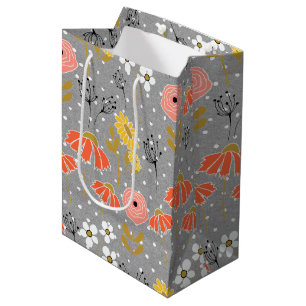 Sac Cadeau Moyen Sac-cadeau orange et jaune