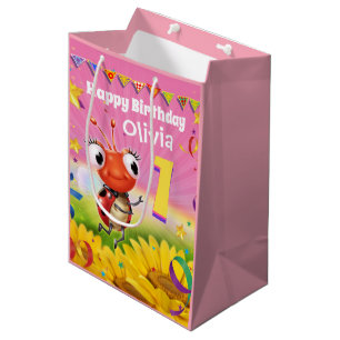Sac Cadeau Moyen Sac-cadeau personnalisé pour le 1er anniversaire
