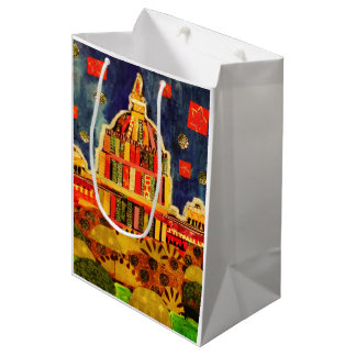 Sac Cadeau Moyen Sac coloré moyen brillant fait sur commande de