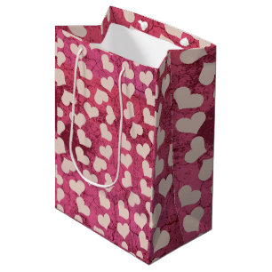 Sac Cadeau Moyen Sacoche cadeau de conception de crack de coeur