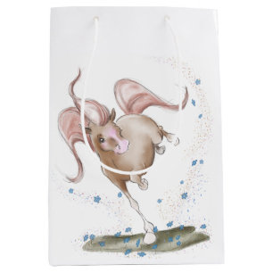 Sac Cadeau Moyen Sacs-cadeaux avec support pour chevaux, emballage