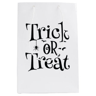 Sac Cadeau Moyen Sacs-cadeaux éffrayants Halloween ou Traiter - Per