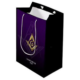 Sac Cadeau Moyen Sacs-cadeaux maçonniques   Grand Lodge   Purple et