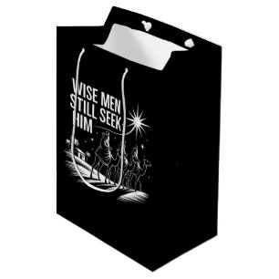 Sac Cadeau Moyen Sages cherchent encore Jésus Noël chrétien