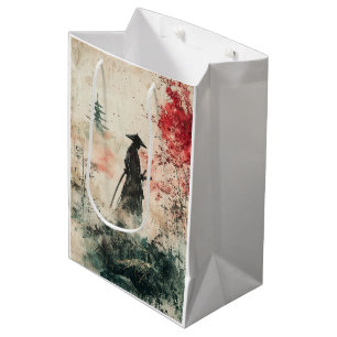 Sac Cadeau Moyen Samouraï silencieux Forêt cramoisie (1)