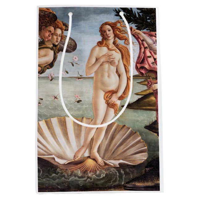 Sac Cadeau Moyen Sandro Botticelli - Naissance de Vénus (Devant)
