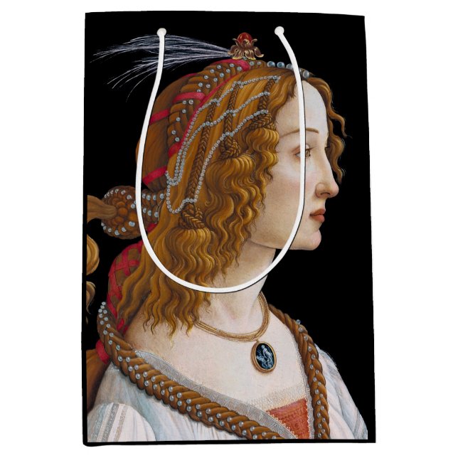 Sac Cadeau Moyen Sandro Botticelli - Portrait de Simonetta Vespucci (Devant)