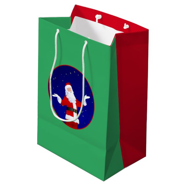 Sac Cadeau Moyen Santa Claus (Dos Angle)