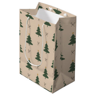 Sac Cadeau Moyen Sapin de Noël