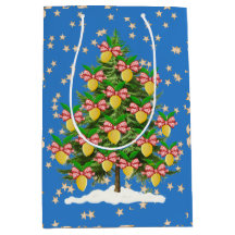 Sapin de Noël décoré de citrons