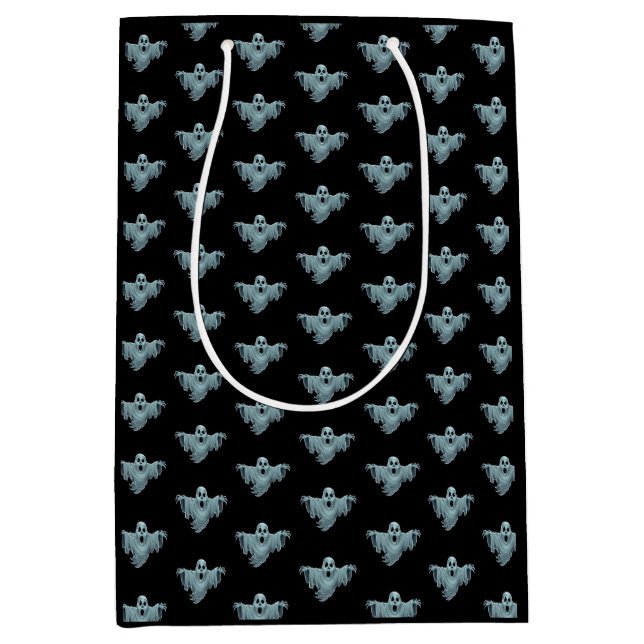 Sac Cadeau Moyen Scary Haunting Ghost (Devant)
