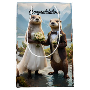 Sac Cadeau Moyen **"Scellé avec un baiser : Otterly in Love"**