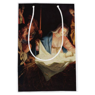 Sac Cadeau Moyen Scène de la Nativité