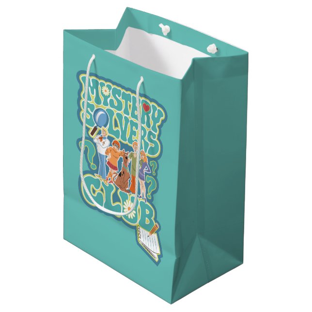 Sac Cadeau Moyen Scooby-Doo & Gang "Mystery Solvers Club" (Devant Angle)