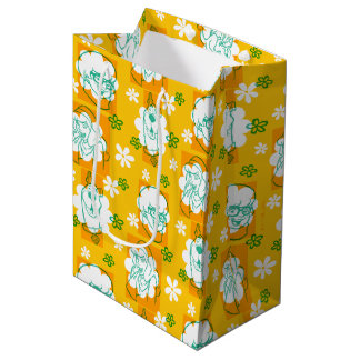 Sac Cadeau Moyen Scooby-Doo | Modèle floral de caractère