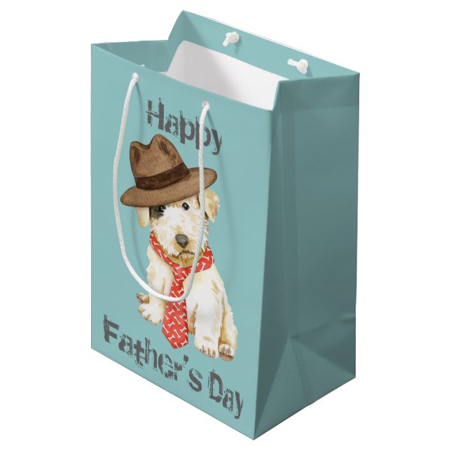 Sac cadeau moyen Sealyham Terrier Papa (Devant Angle)