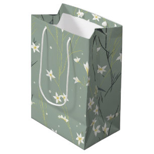 Sac Cadeau Moyen Sérénité Fleur de Bambou Asiatique (9)