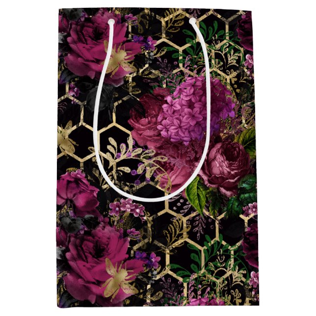 Sac Cadeau Moyen Série Lovely Bee Design 21 (Devant)