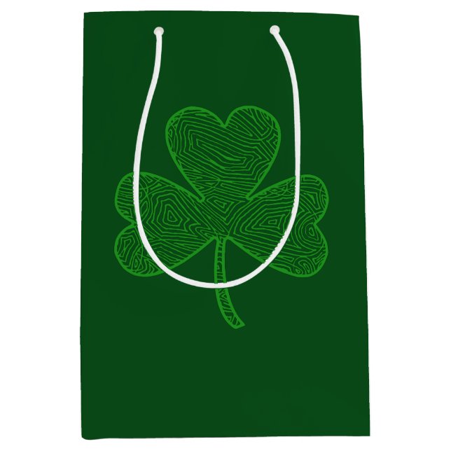 Sac Cadeau Moyen Shamrock (Devant)