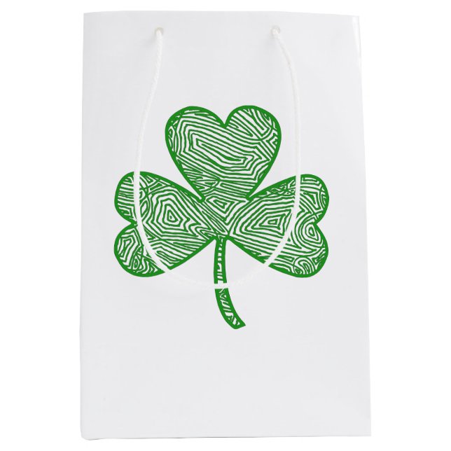 Sac Cadeau Moyen Shamrock (Devant)