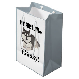 Sac Cadeau Moyen Sibérie Husky Amoureux des chiens Pet Sibérien Hus